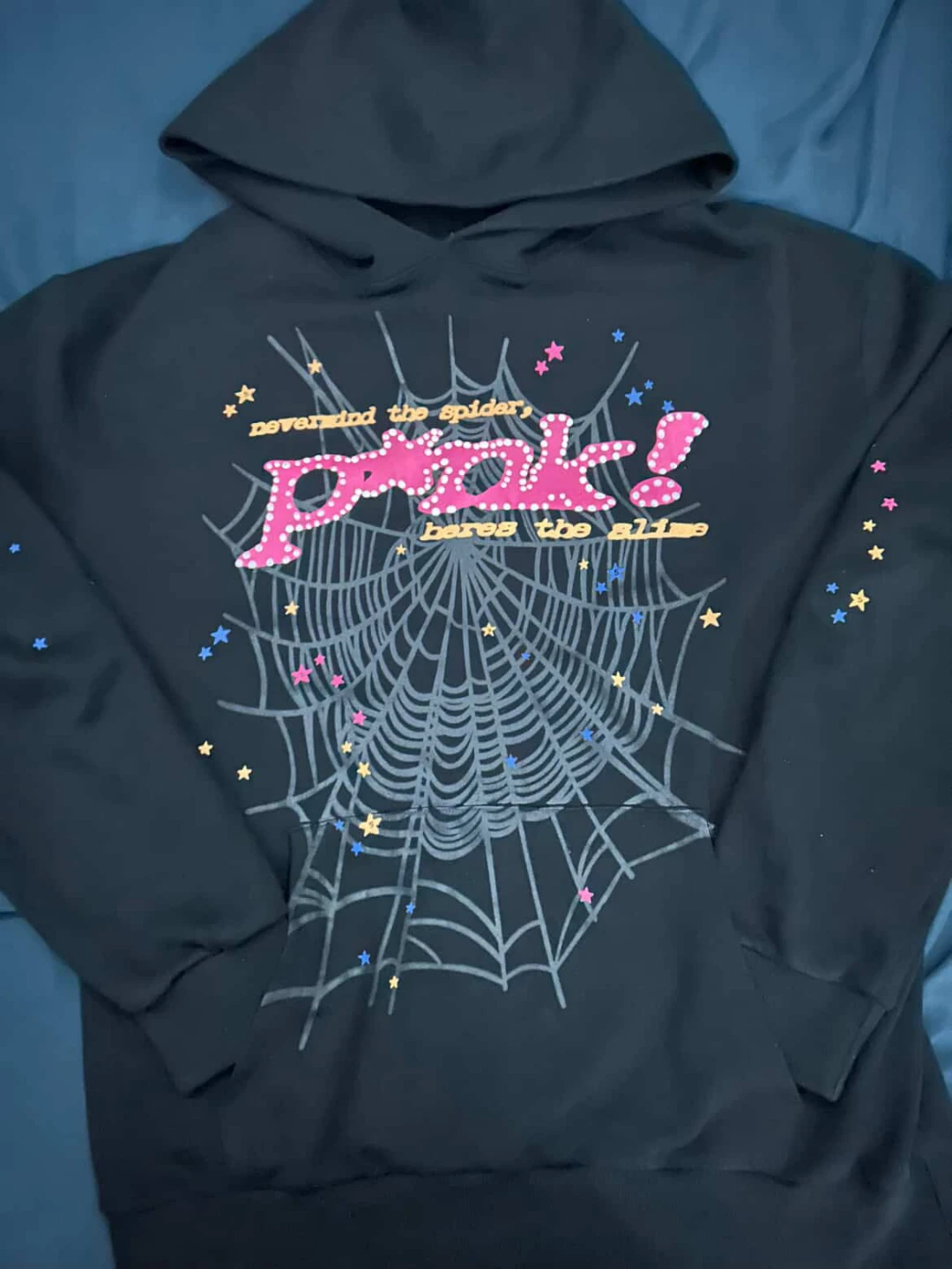P*nk! Sp5der Hoodie Size L