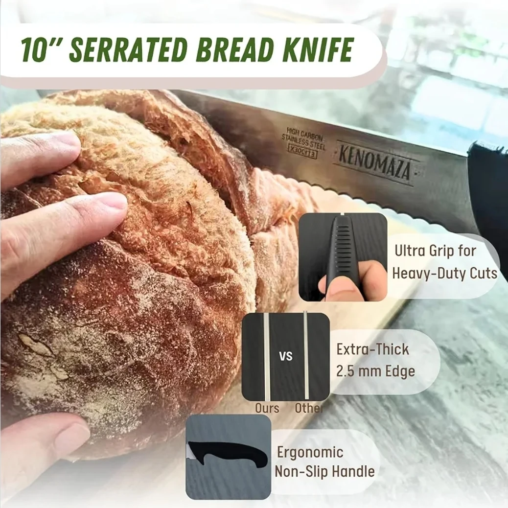 Sourdough Banneton Proofing Basket Set Round Oval with Knife - photo 4