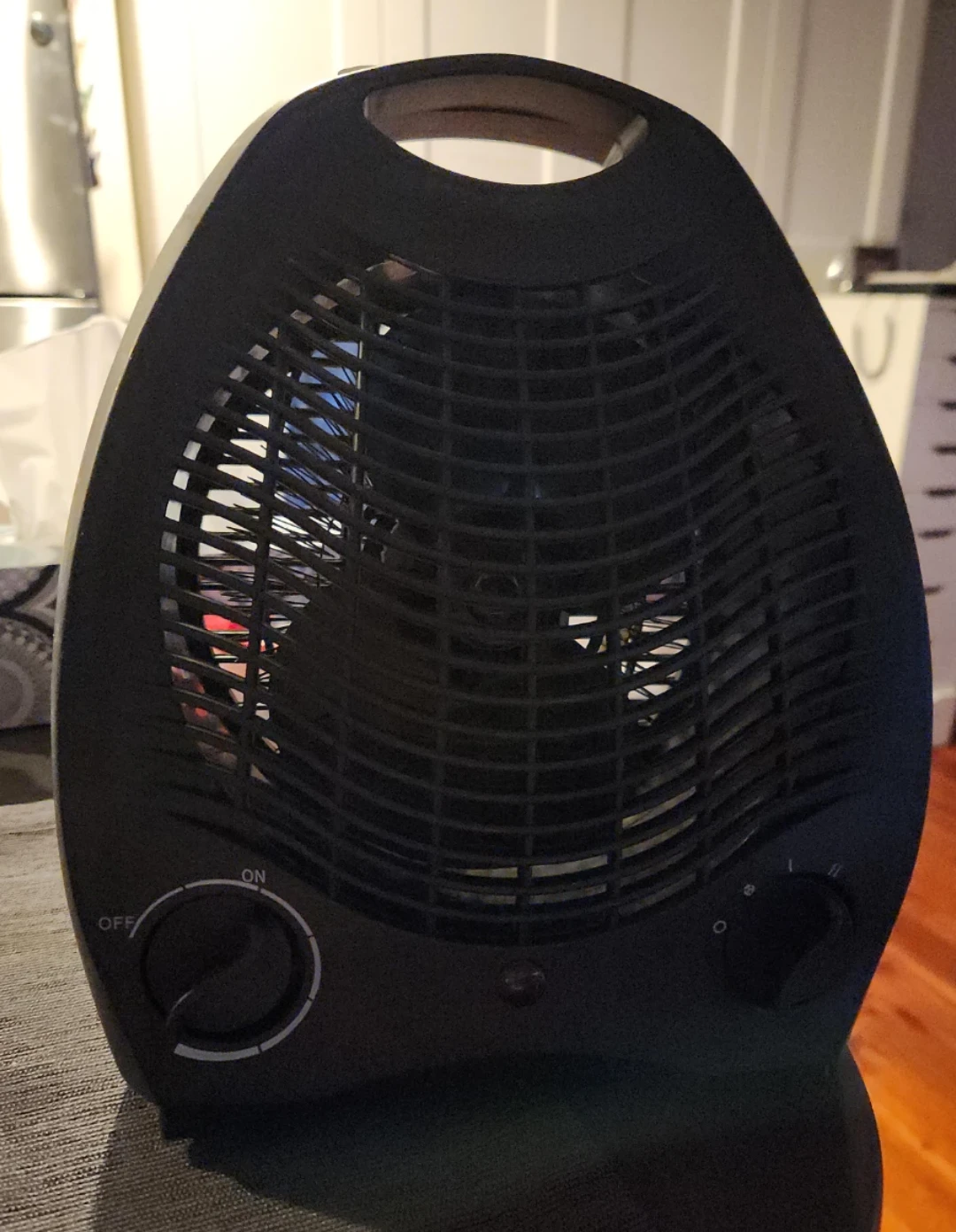 Intertek Black Portable Electric Heater Fan