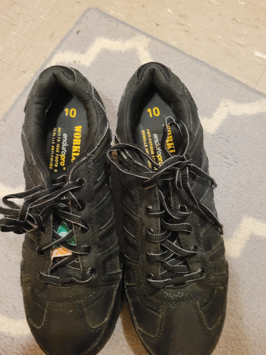 Workload Enduropro Anti-Fatigue Work Shoes - Black Size 10 - photo 2