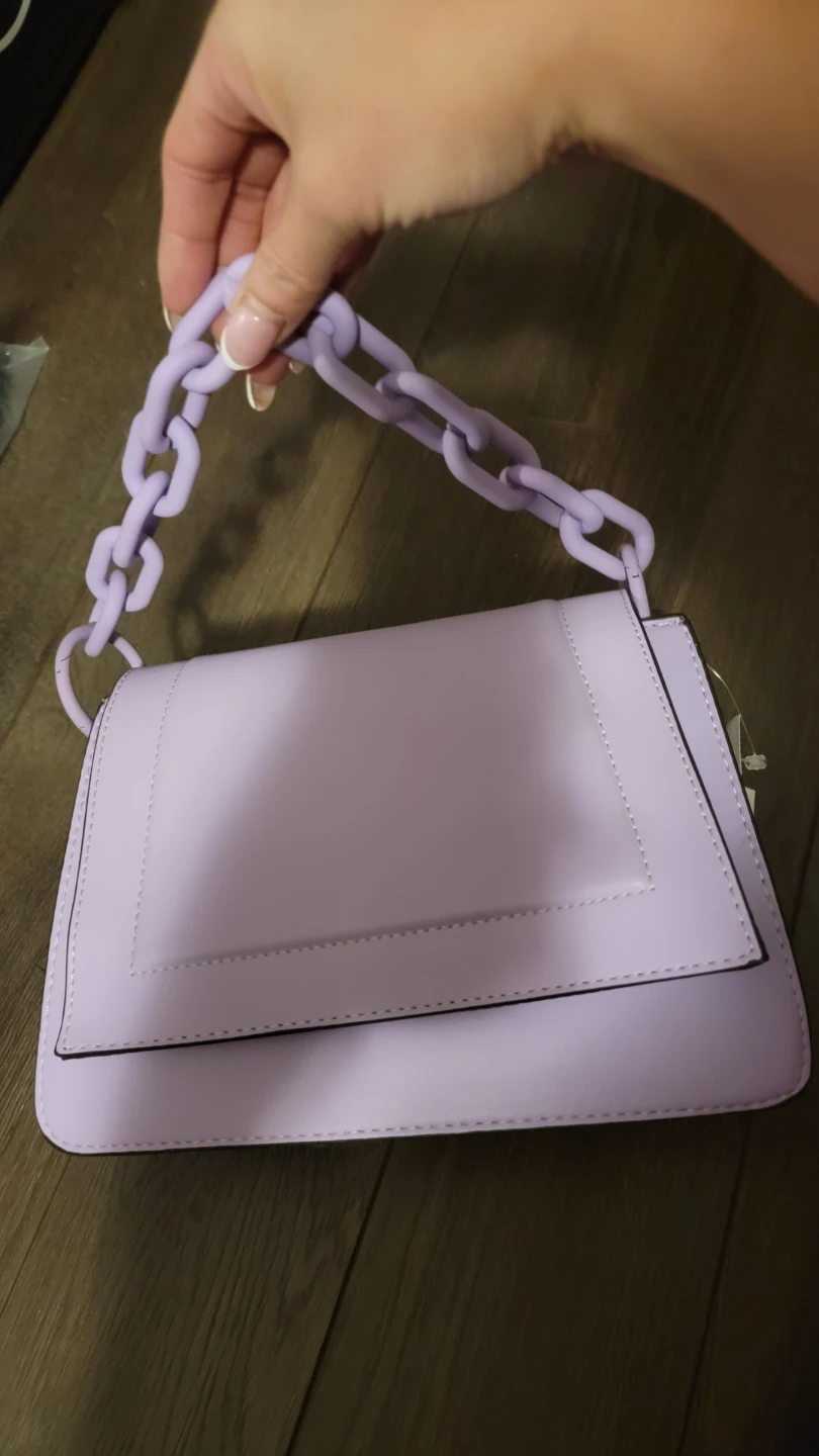 Lilac Call it Spring purse with Chunky Chain - photo 5