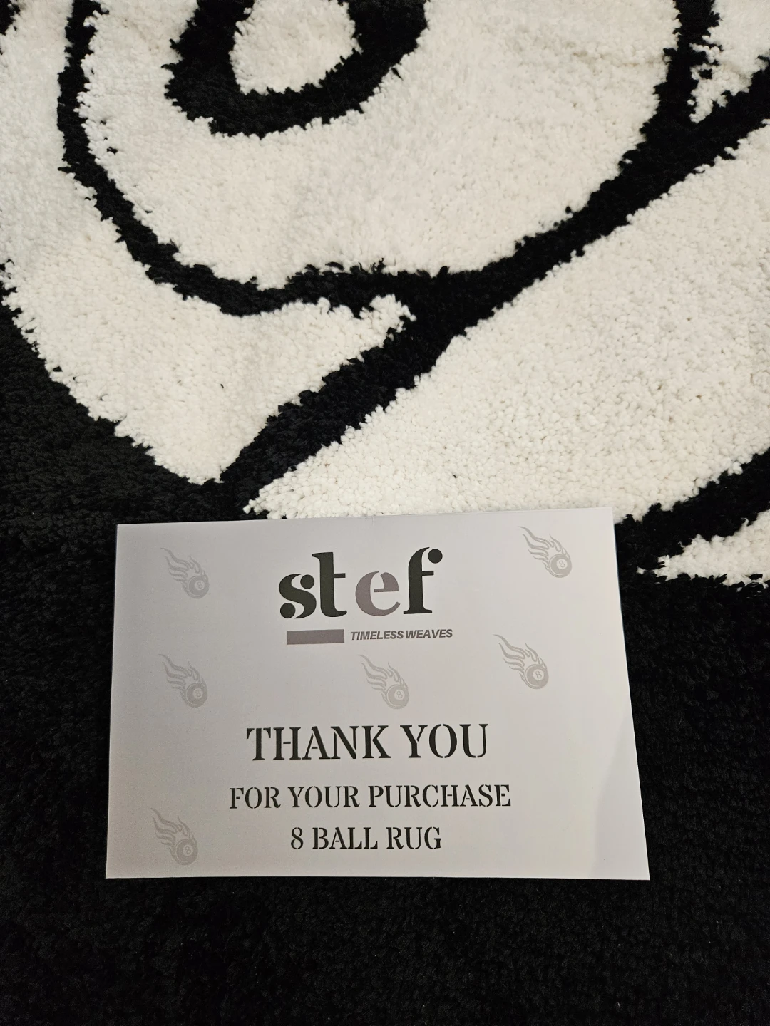 36" Stef 8 Ball Area Rug - new in package - photo 4