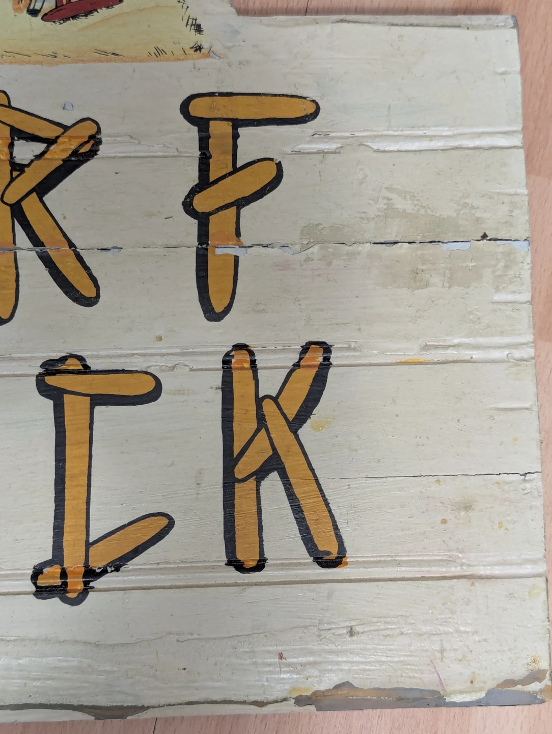 Used SURF SHACK Wooden Sign Painted Signed Artist Benn Zaricor - photo 4