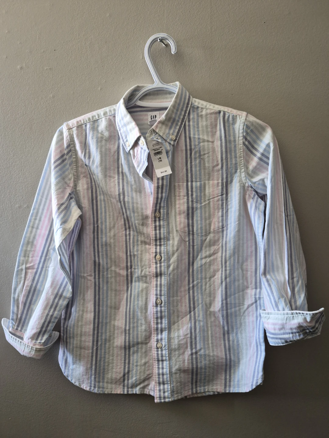 Gap Striped Button-Up Shirt - L/G (10)