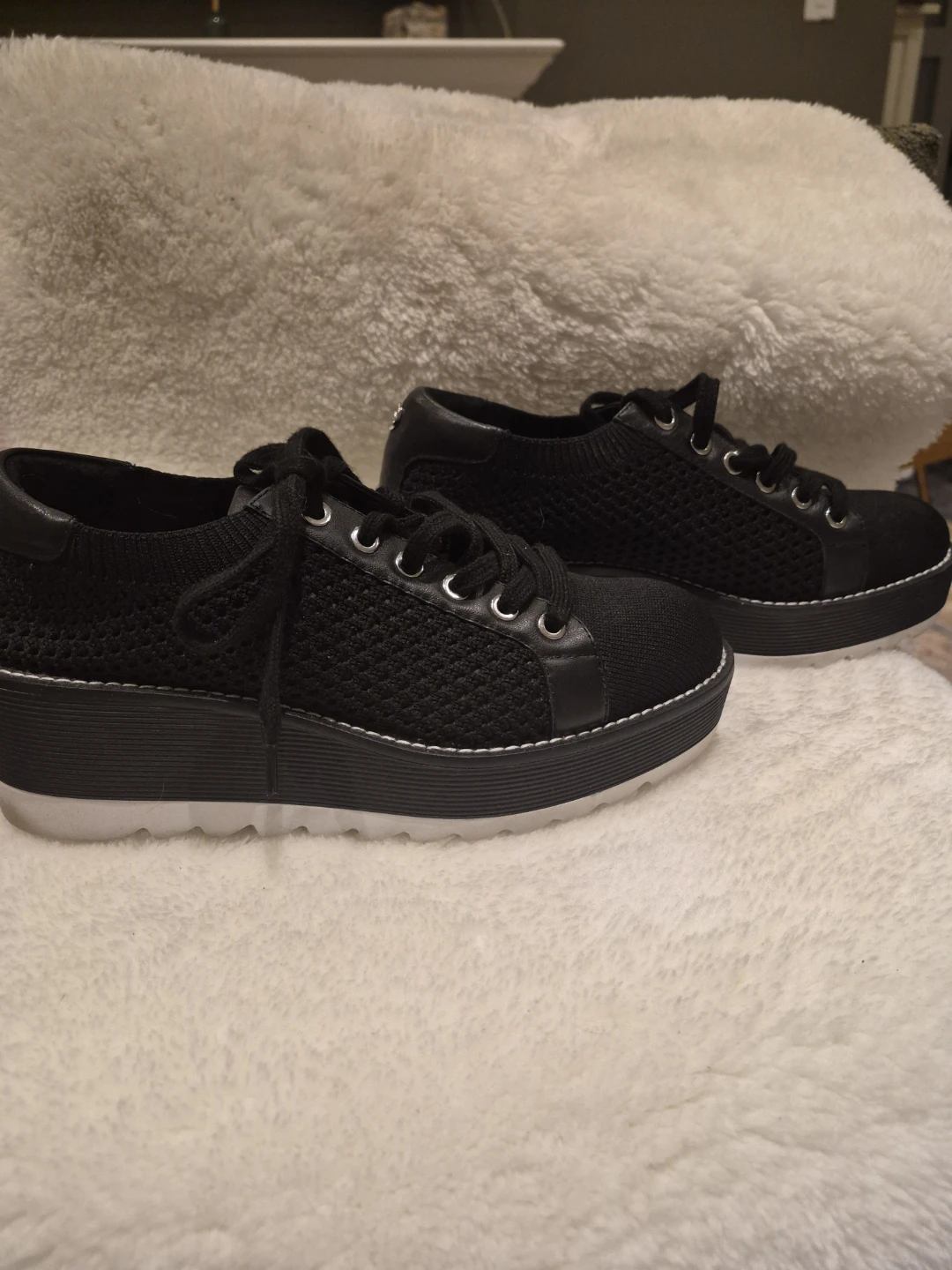 The Wishbone Black Knit Sneakers - photo 2