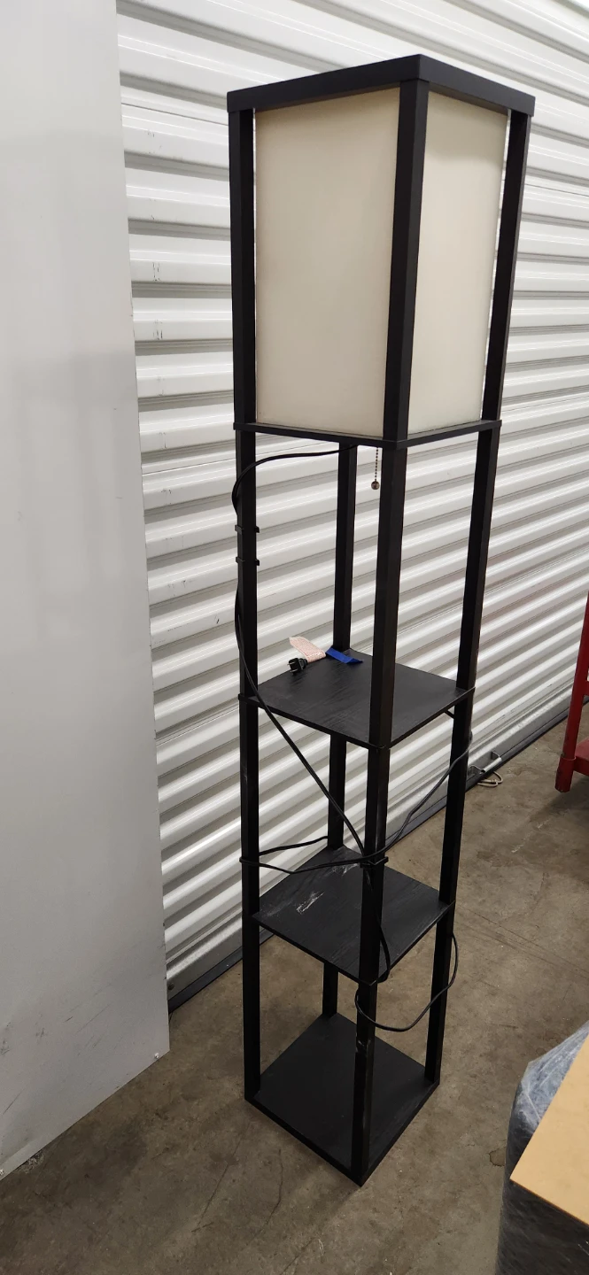 Floor Lamp with Shelves