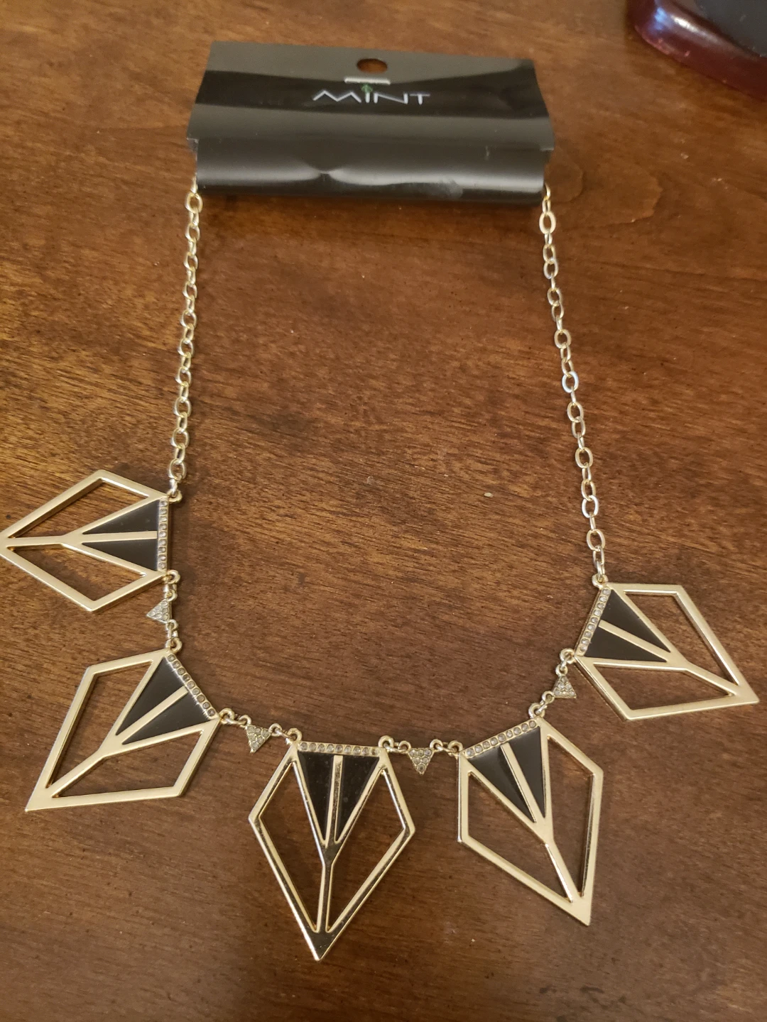 MINT Geometric Statement Necklace - photo 2