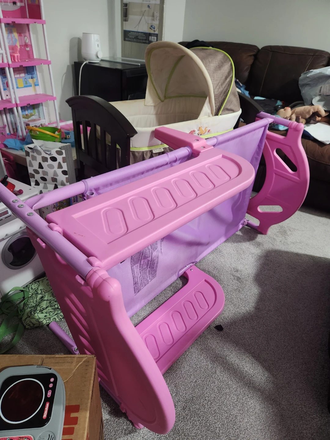 Free baby bassinet and toddler bed with mattress