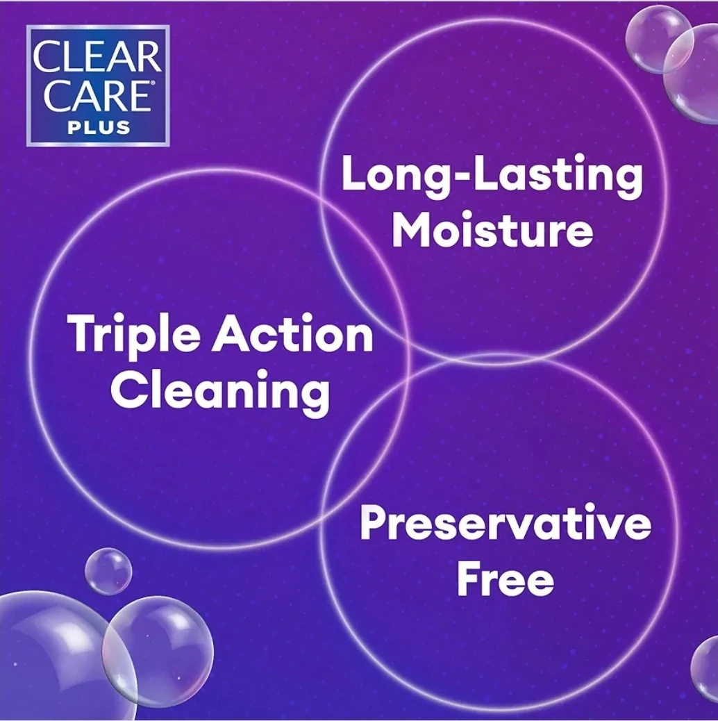 Clear Care Plus Contact Lens Solution Twin Pack - 2 x 12 oz - photo 2