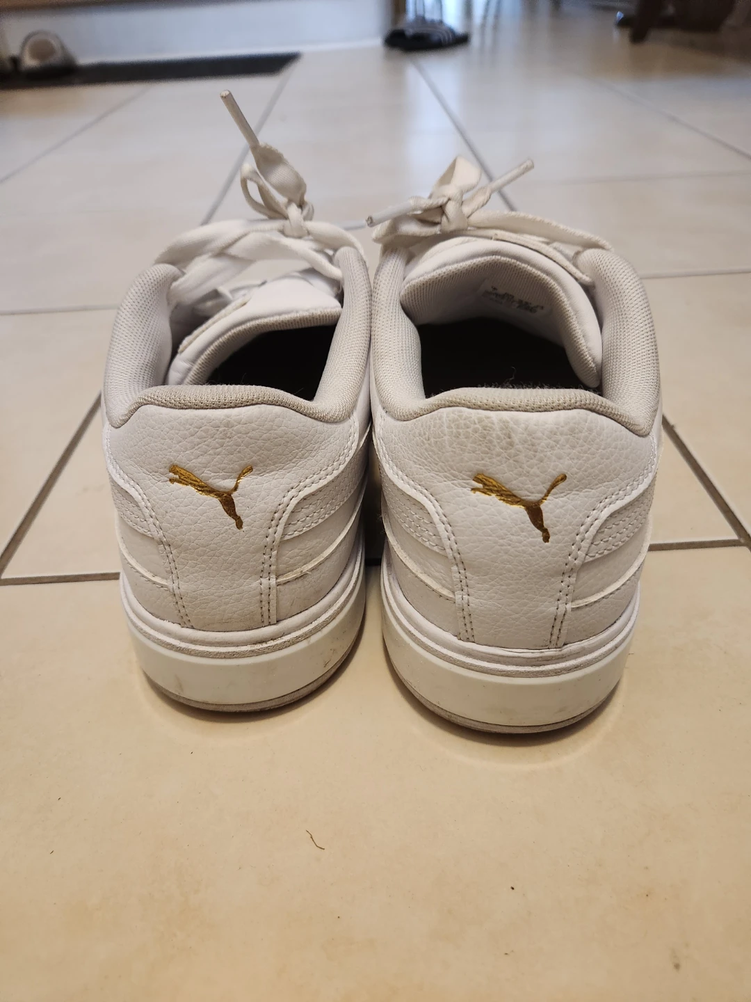 Puma Women's White Leather Sneakers Size 9.5 - photo 2
