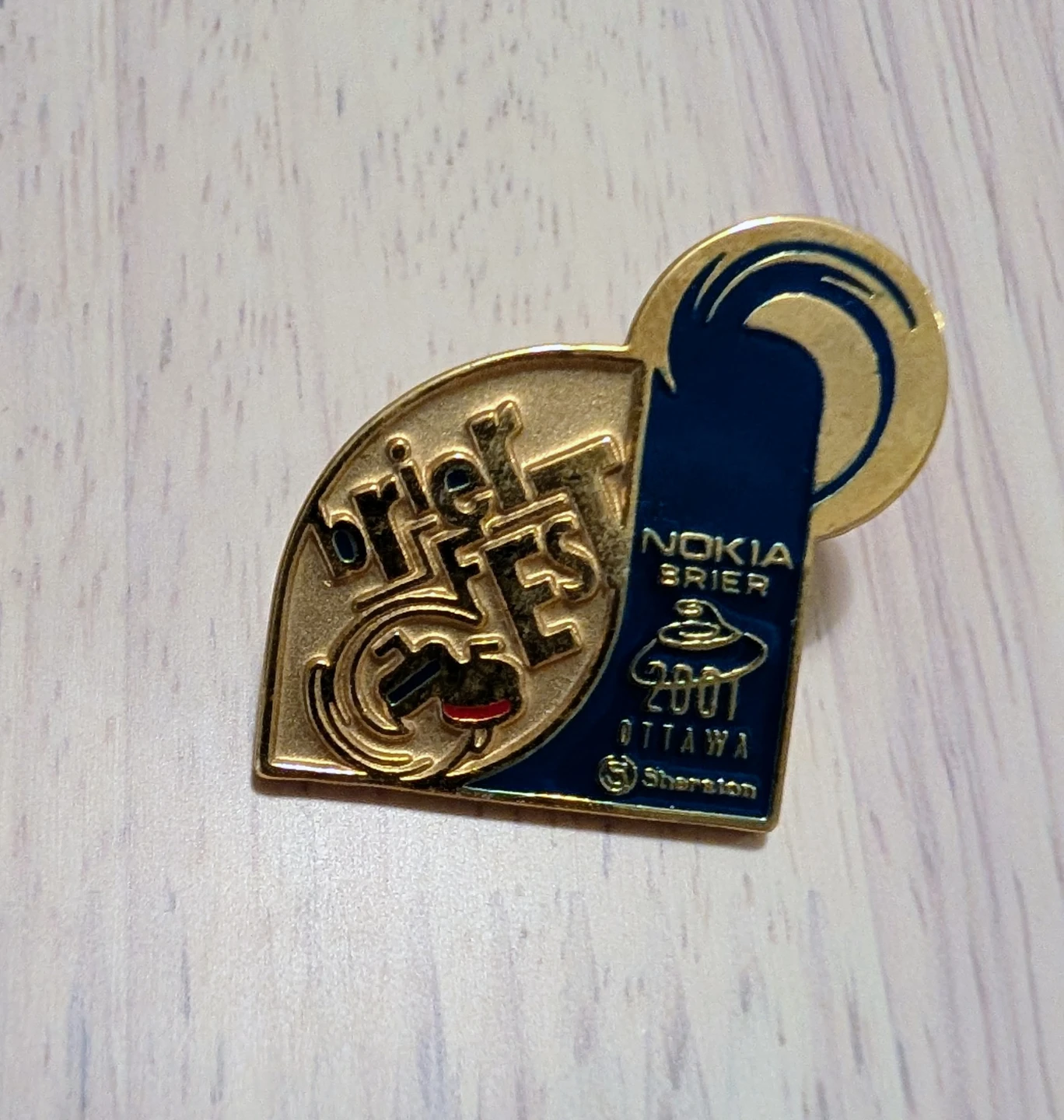 Brand New Nokia Brier 2001 Ottawa Sheraton Pin