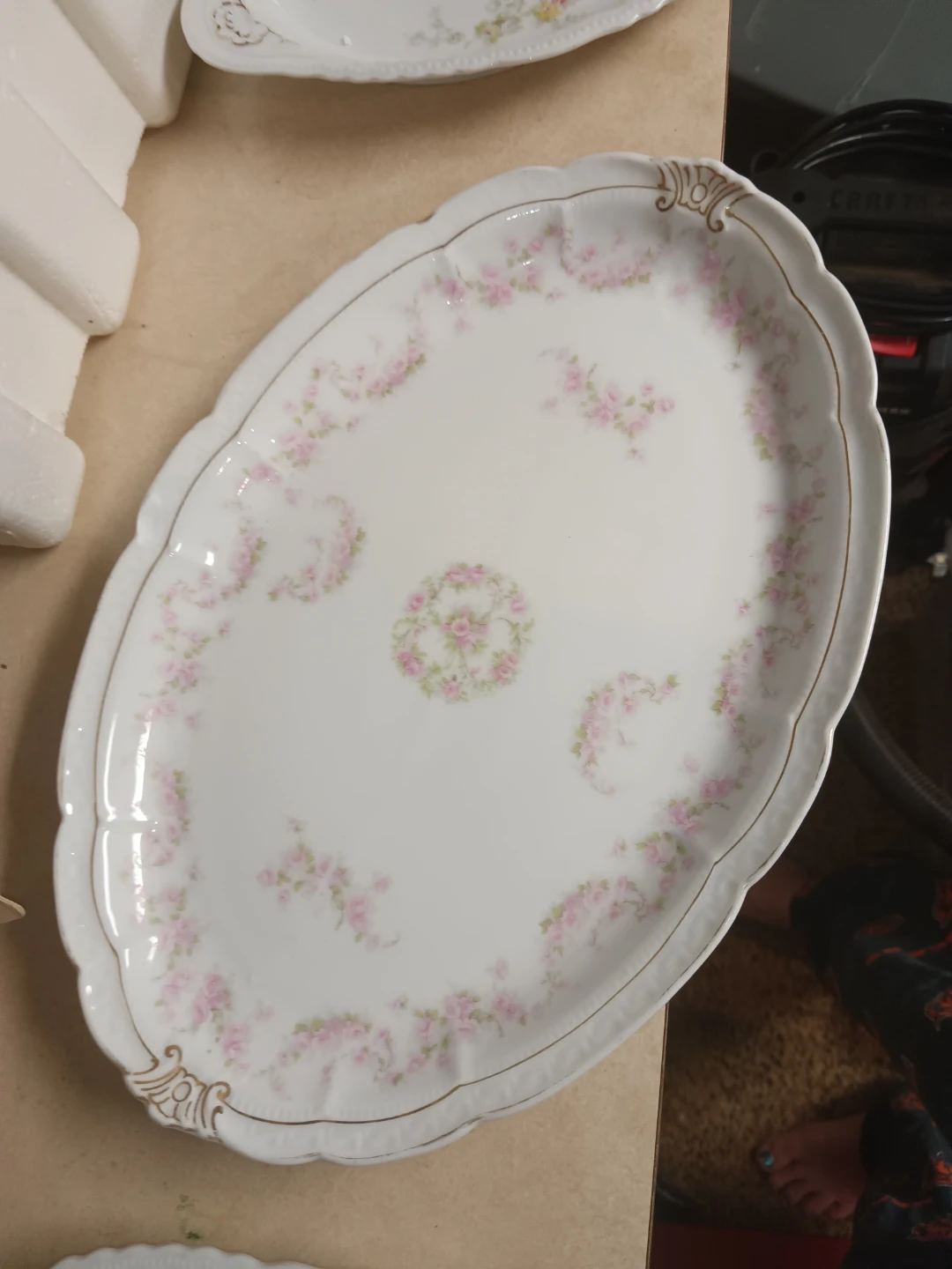 Vintage Floral Serving Platter - photo 2