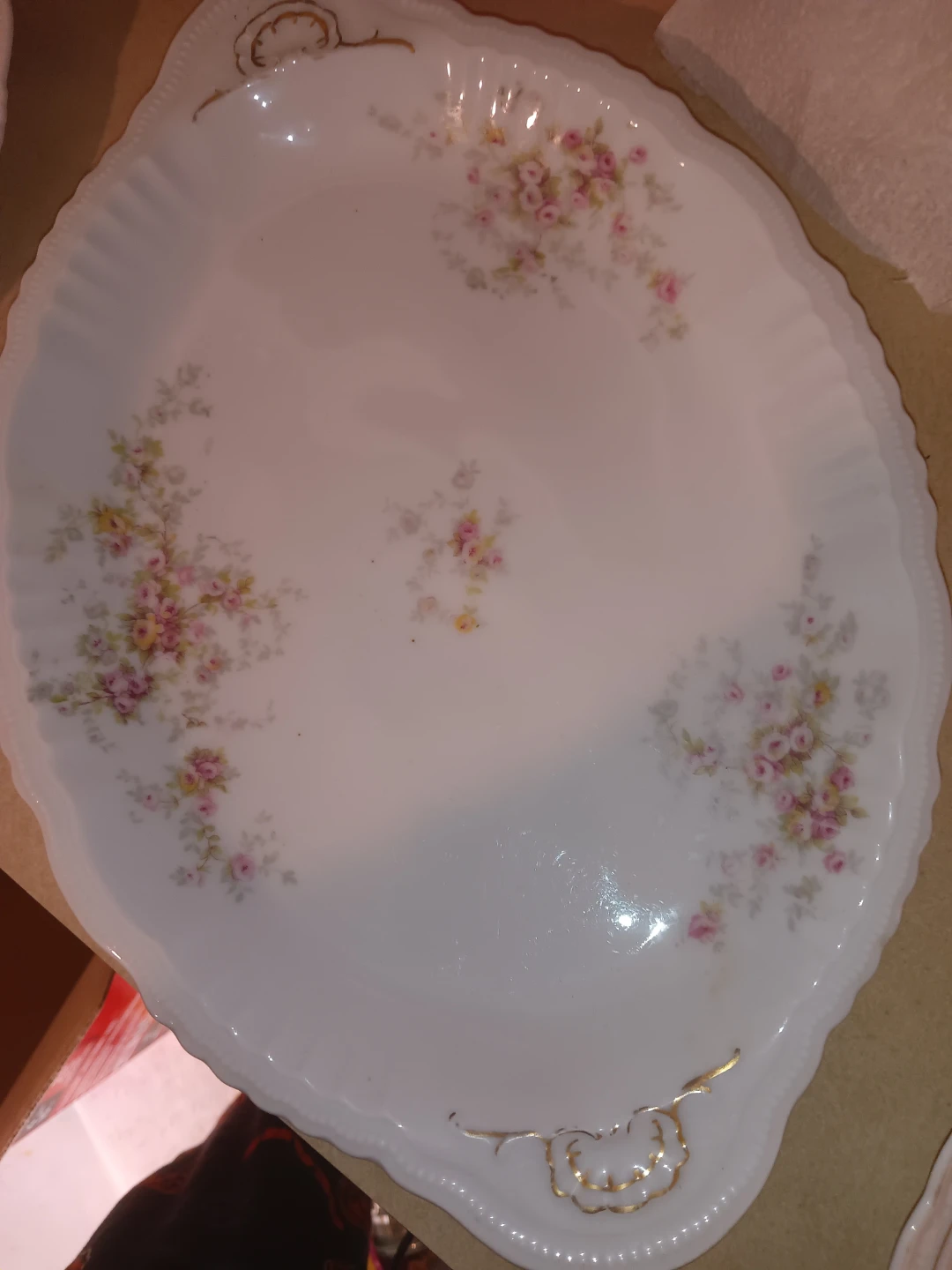 Vintage Floral Serving Platter - photo 3