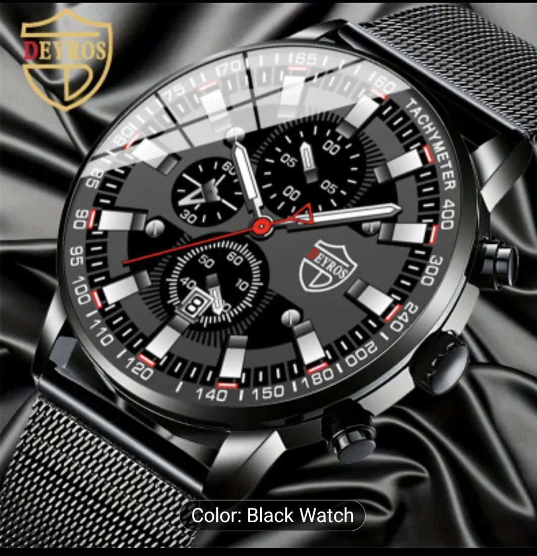 EYROS Black Chronograph Watch - photo 2