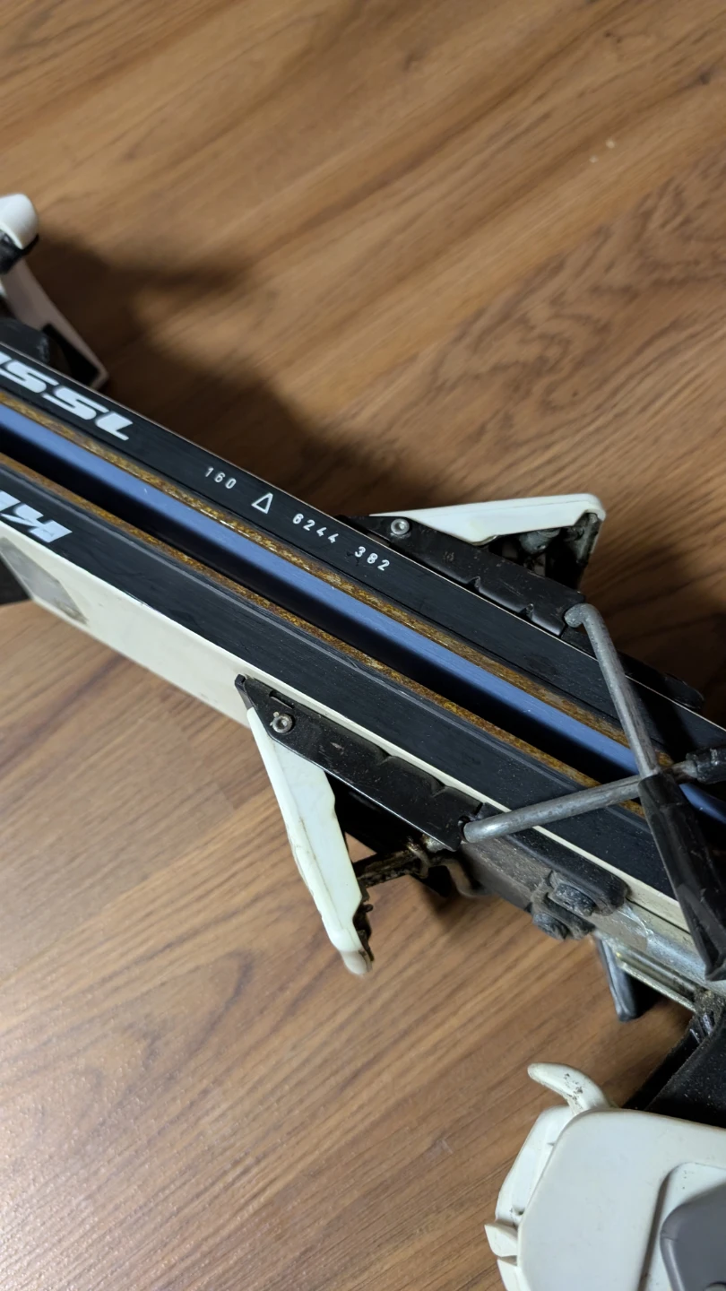 Old Kneissl Euro Star Skis with LOOK Bindings - 160cm - photo 3