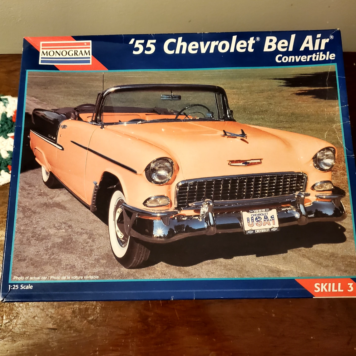 Vintage 55' Bel Air model car kit.