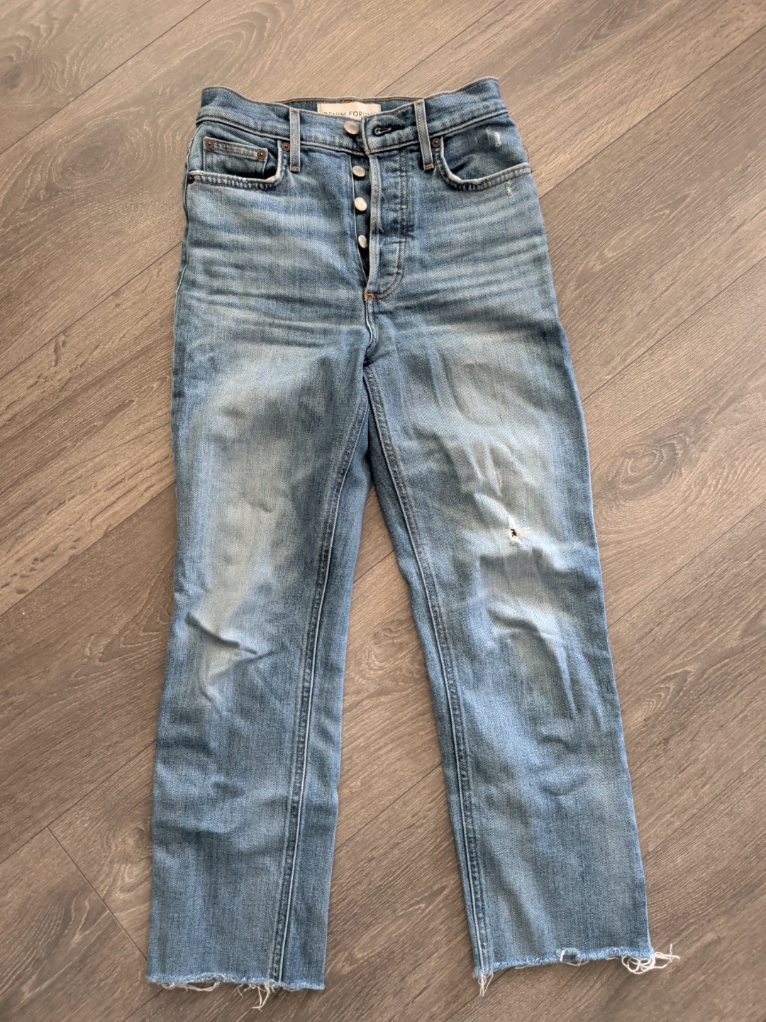 Denim Forum The Arlo High Rise Straight Jeans