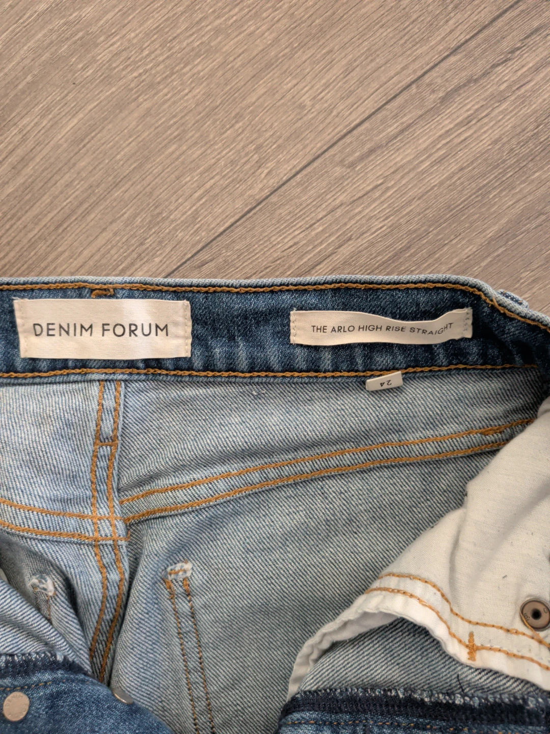 Denim Forum The Arlo High Rise Straight Jeans - photo 2
