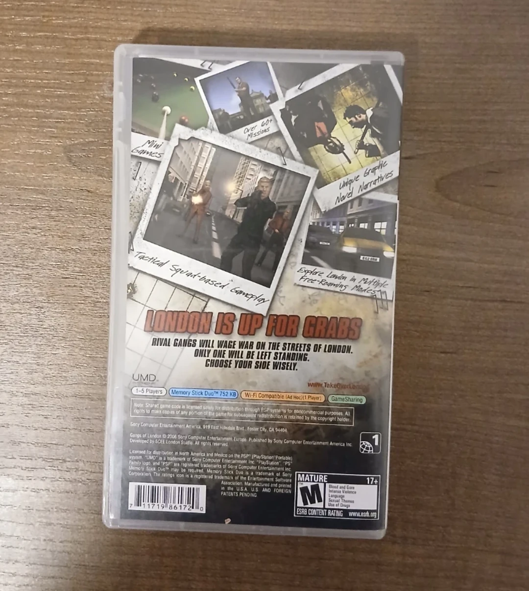 Gangs of London PSP Video Game - photo 3