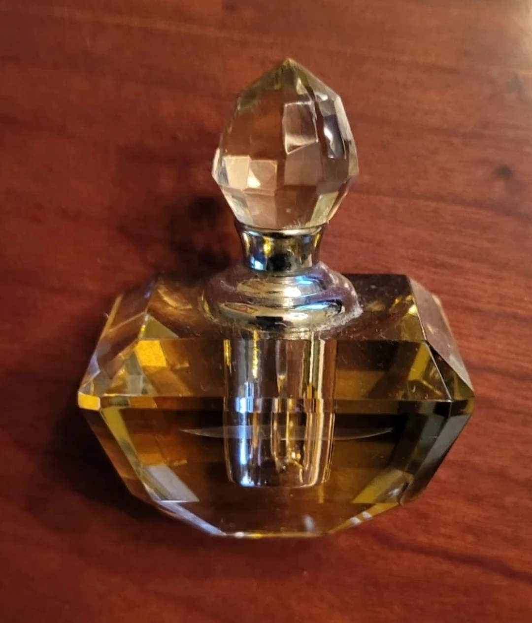 New Crystal Perfume Bottle with Screwtop Stopper