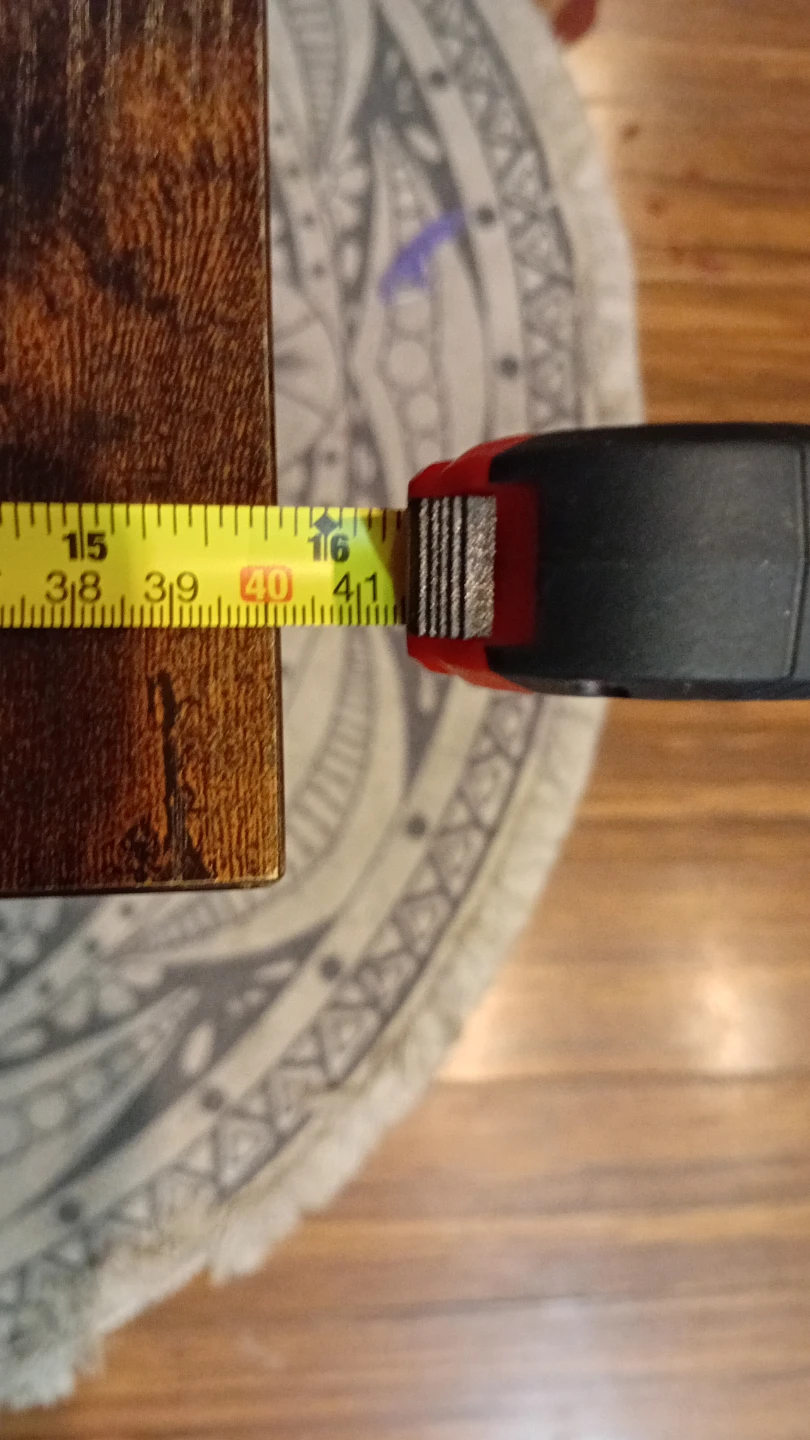 Rustic Wood Top Side Table with 2 Mesh Shelves - photo 5