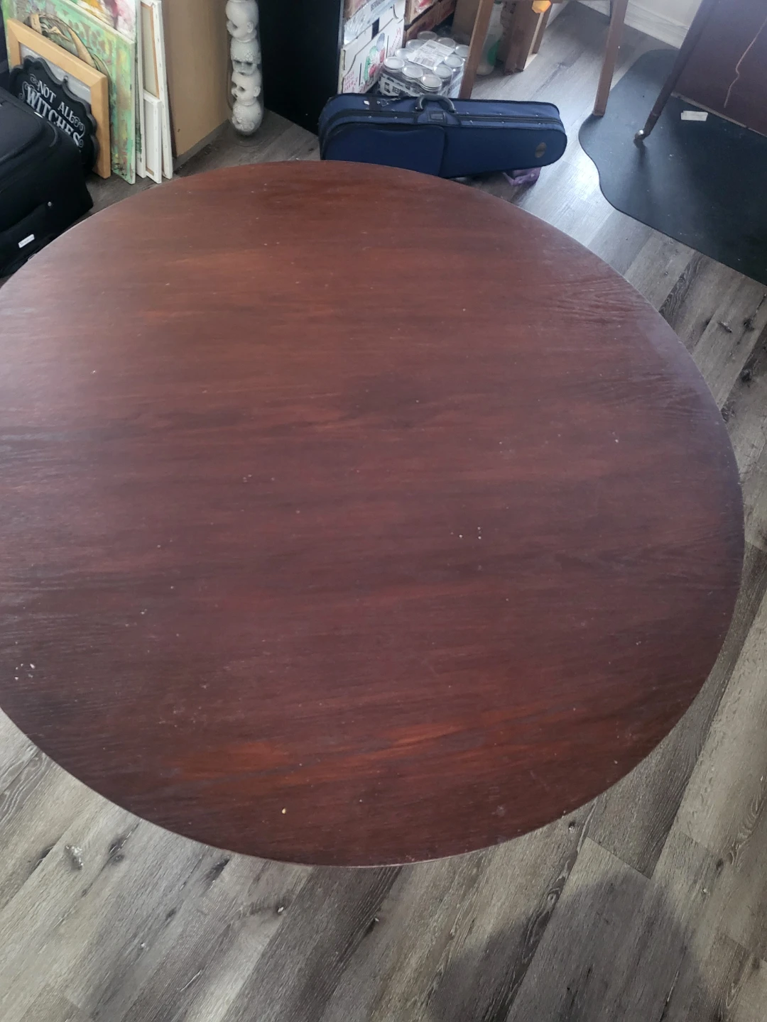 Round Oak Wooden Dining Table - photo 2