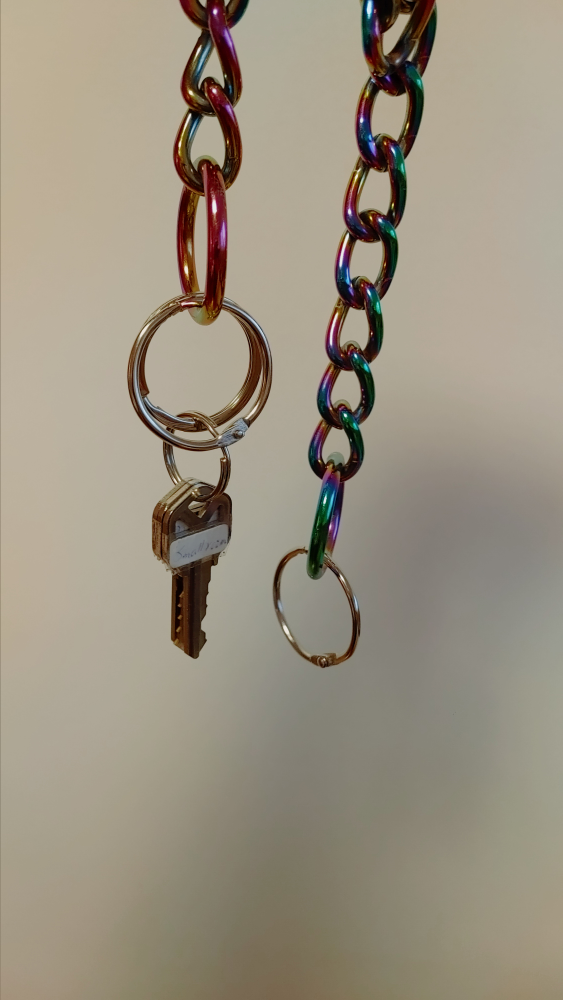 Rainbow Pocket Chain Keychain