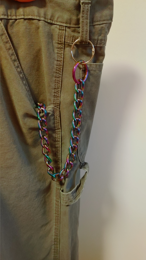 Rainbow Pocket Chain Keychain - photo 3