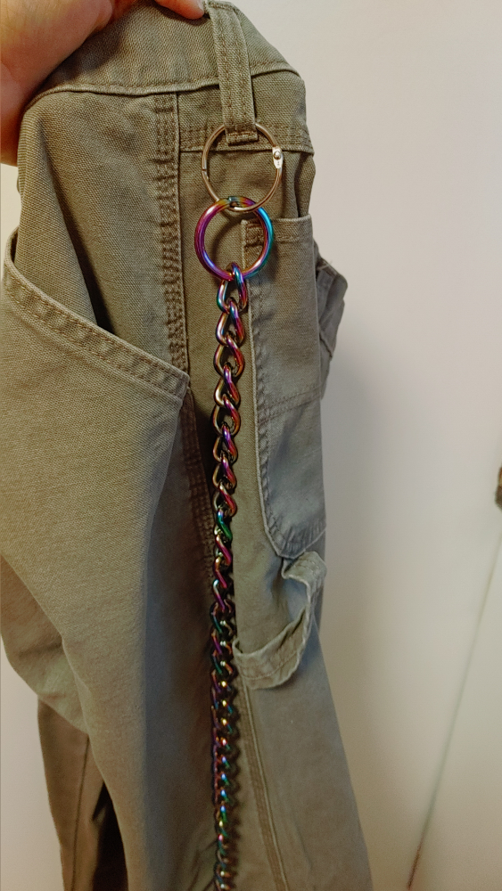Rainbow Pocket Chain Keychain - photo 4