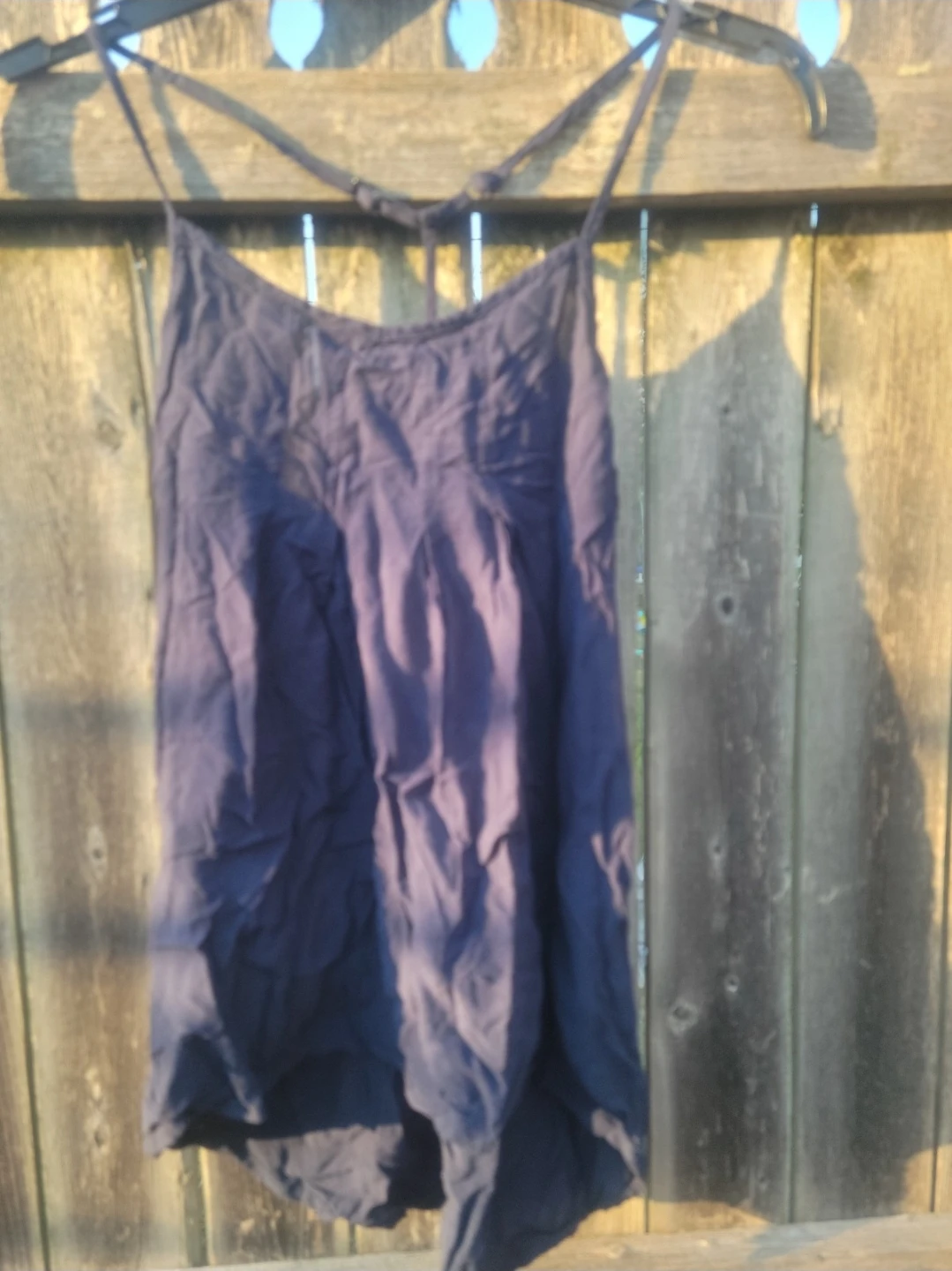 Muda Women's XS Navy Blue 100% Rayon Spaghetti Strap Tank Top