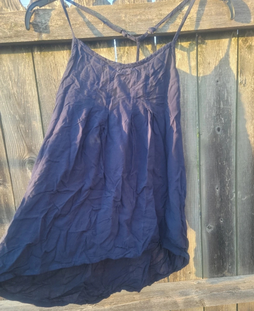Muda Women's XS Navy Blue 100% Rayon Spaghetti Strap Tank Top - photo 2