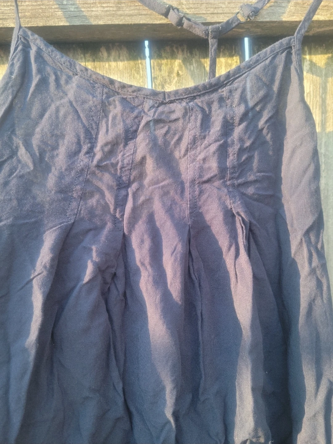 Muda Women's XS Navy Blue 100% Rayon Spaghetti Strap Tank Top - photo 3