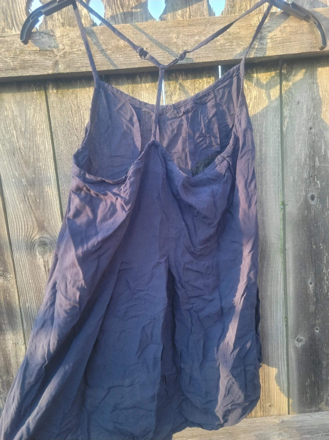 Muda Women's XS Navy Blue 100% Rayon Spaghetti Strap Tank Top - photo 4