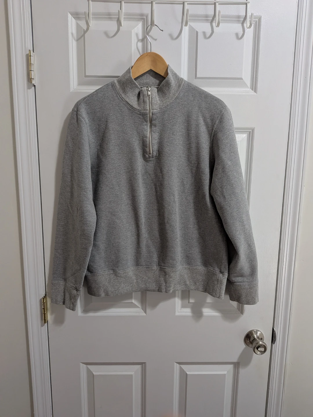 Merz b. Schwanen 1/4 Zip Sweatshirt Grey Size M - photo 2