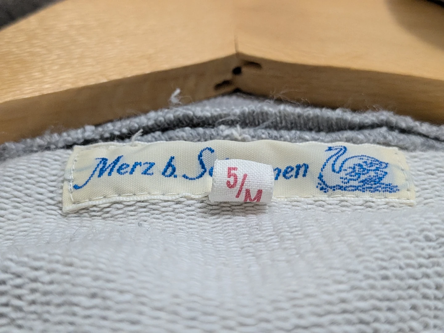 Merz b. Schwanen 1/4 Zip Sweatshirt Grey Size M - photo 5