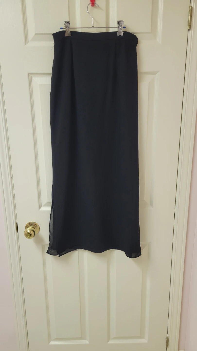 Black Rayon Skirt Size 8