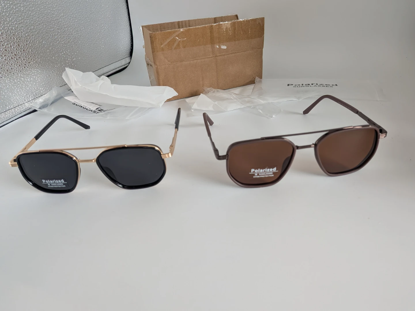 Set of 2 Polarized Sunglasses  with UV400 Protection