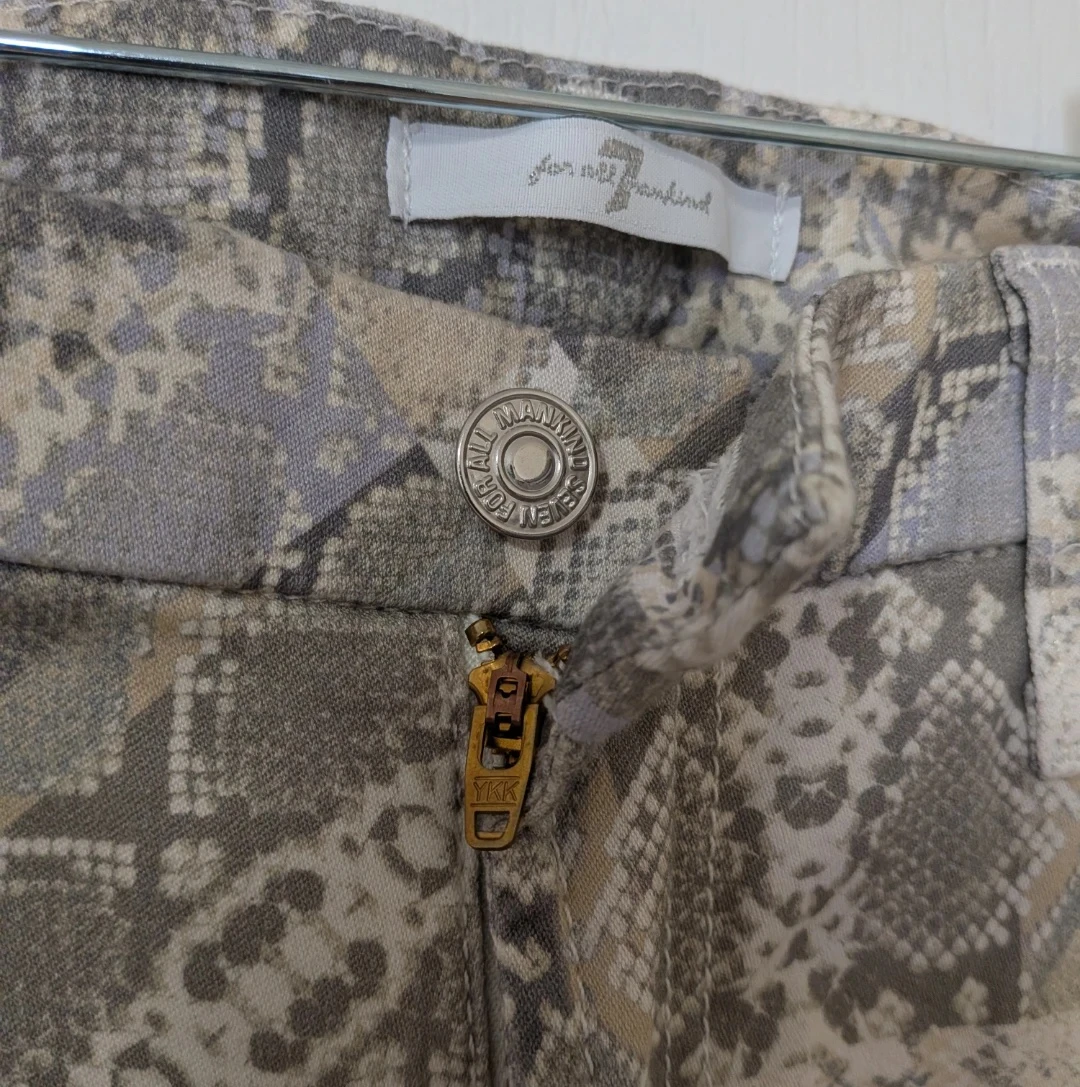 7 For All Mankind Women's Skinny Jeans Size 26 Snake Print - photo 4
