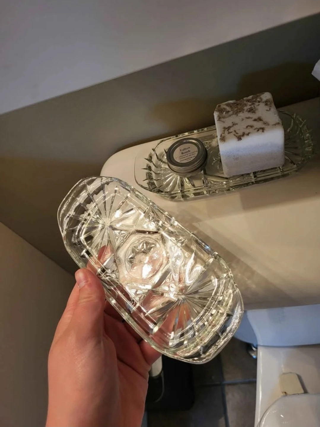 Cut Glass Trinket Dish