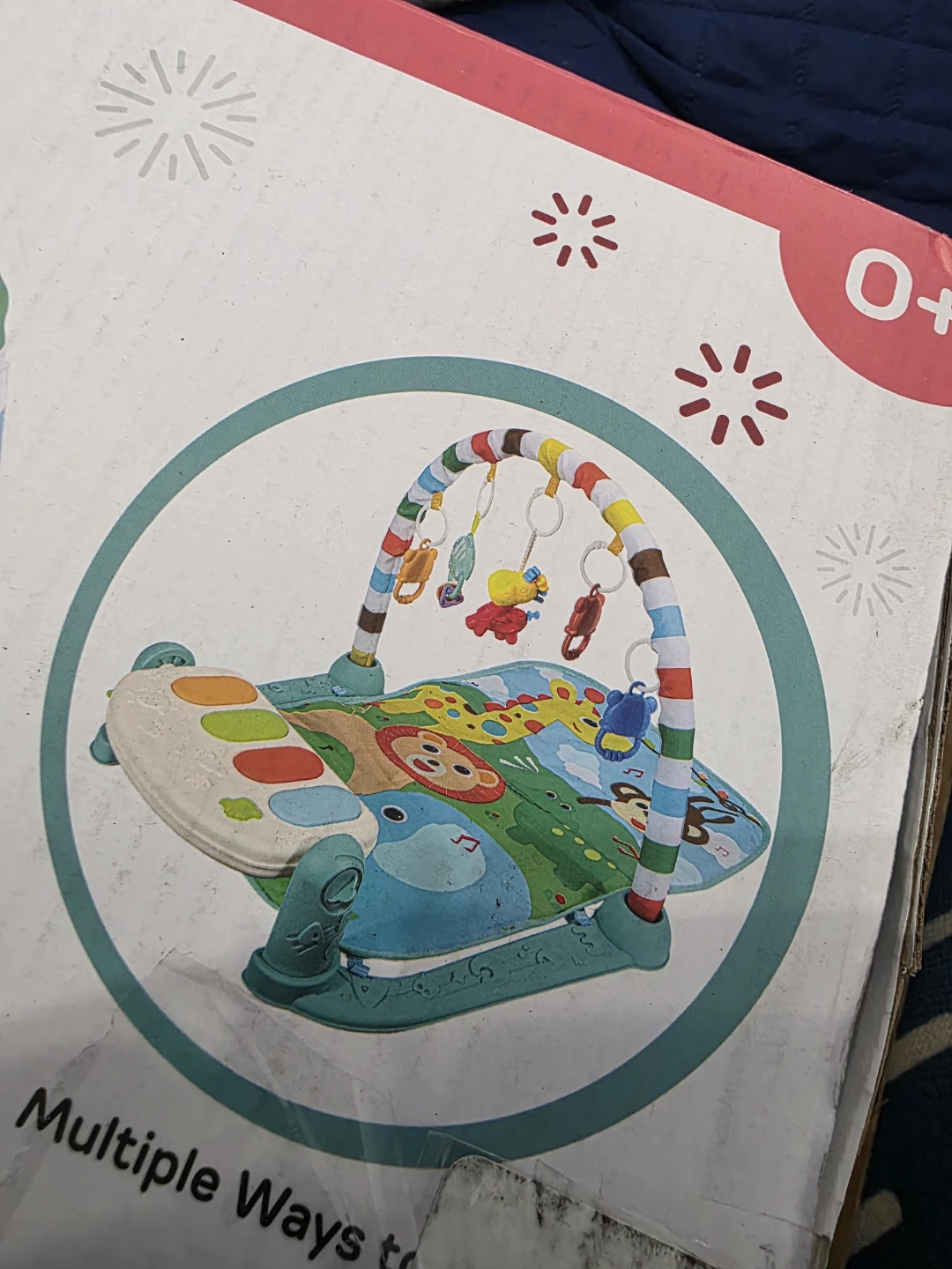 Toy Tots Musical Baby Gym with Lights, Sound & Shapes