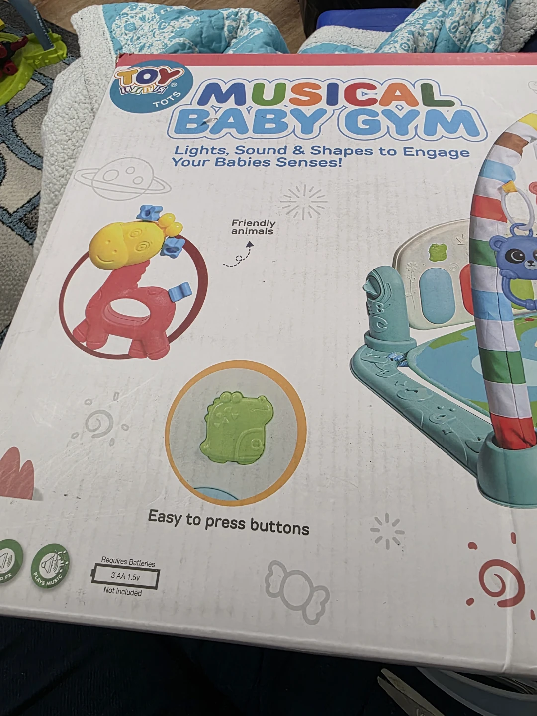 Toy Tots Musical Baby Gym with Lights, Sound & Shapes - photo 3