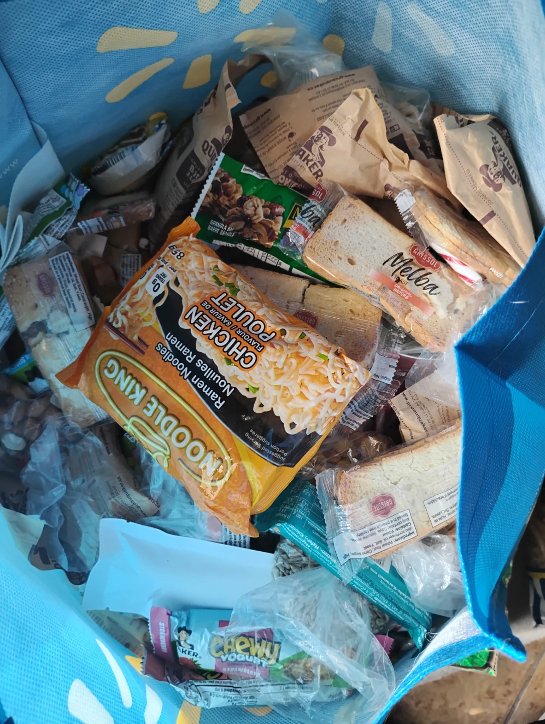 Noodle King Chicken Ramen & Assorted Snacks