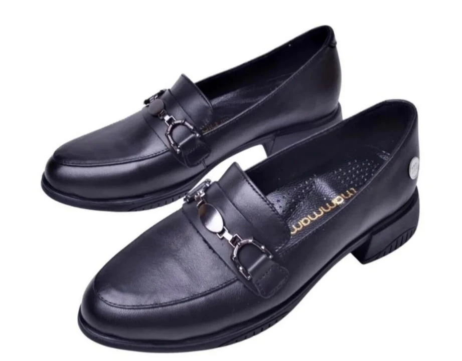 Black genuine leather shoes. - photo 2