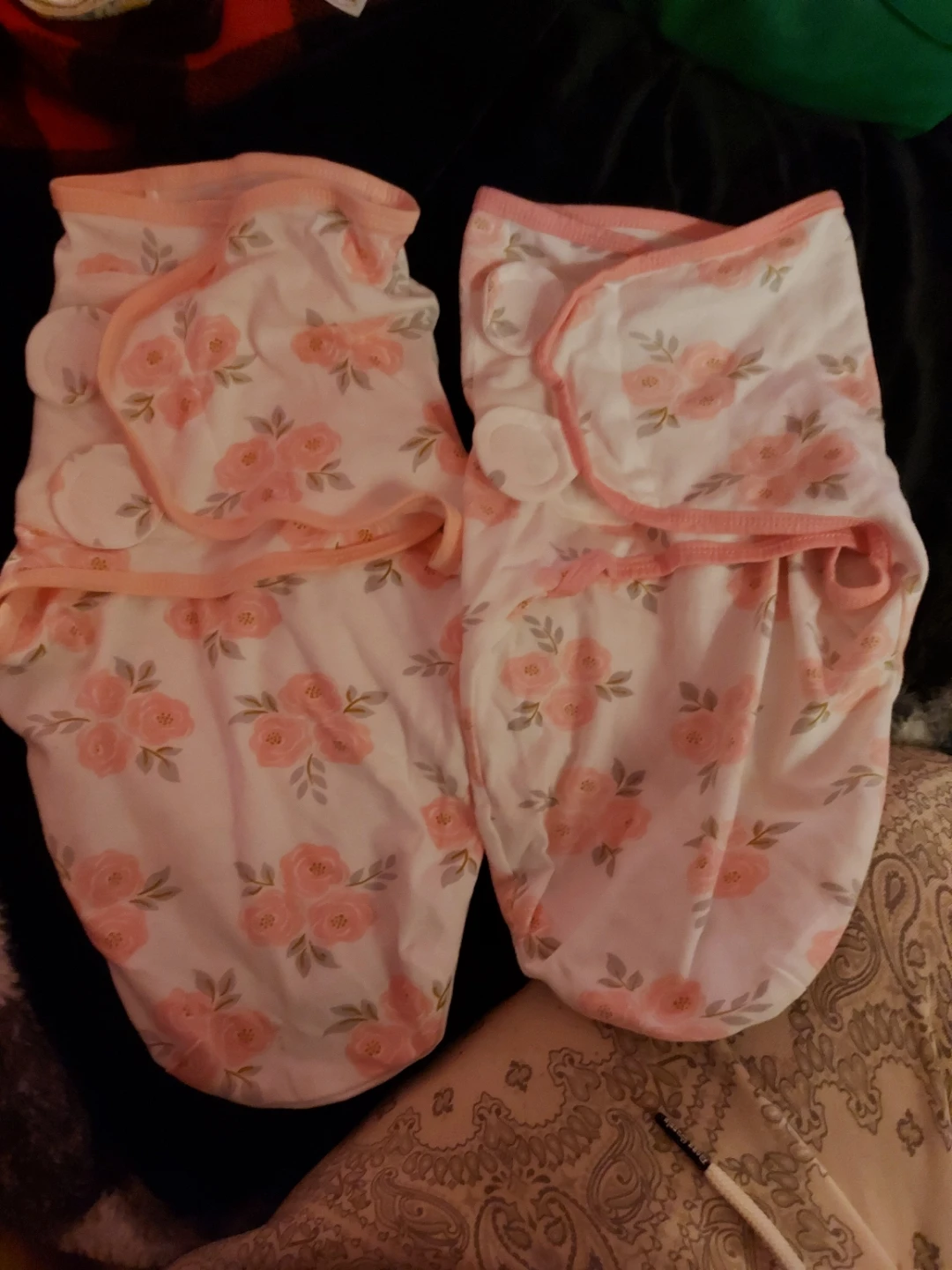 Baby Swaddle Sleep Sacks (Set of 2) Floral Pink