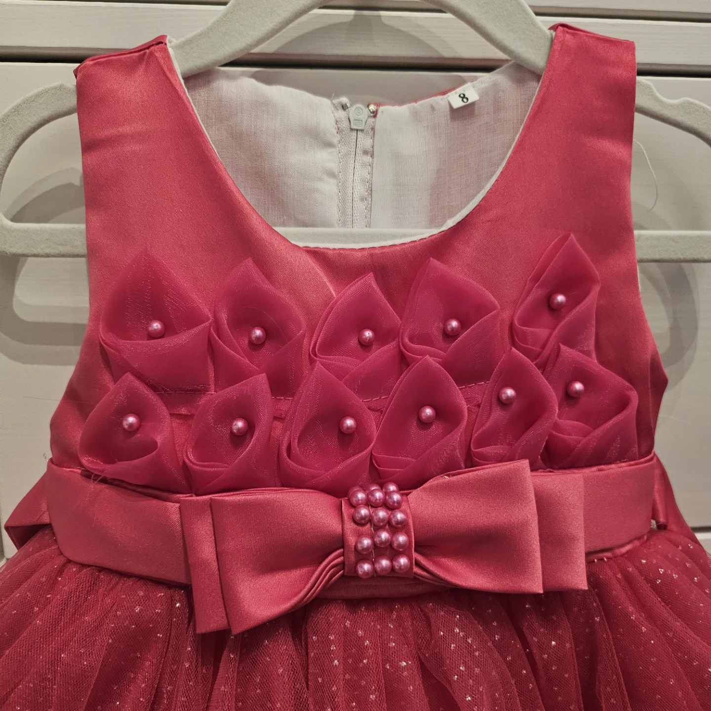 Baloylo Kids Designer Wear Pink Tulle Dress - photo 4