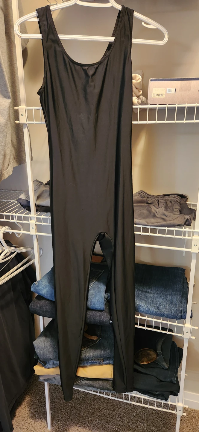 Black High Cut Jumpsuit