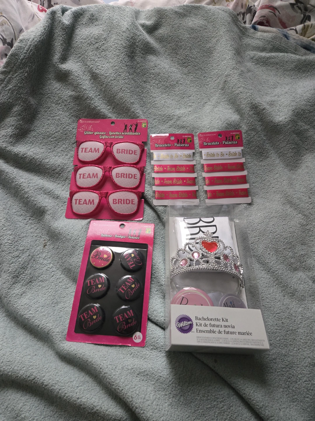 Bachelorette Party Kit: Glasses, Bracelets, Badges & Tiara