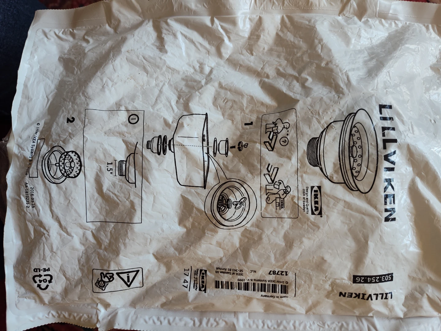 IKEA Lillviken Sink Strainer - photo 2