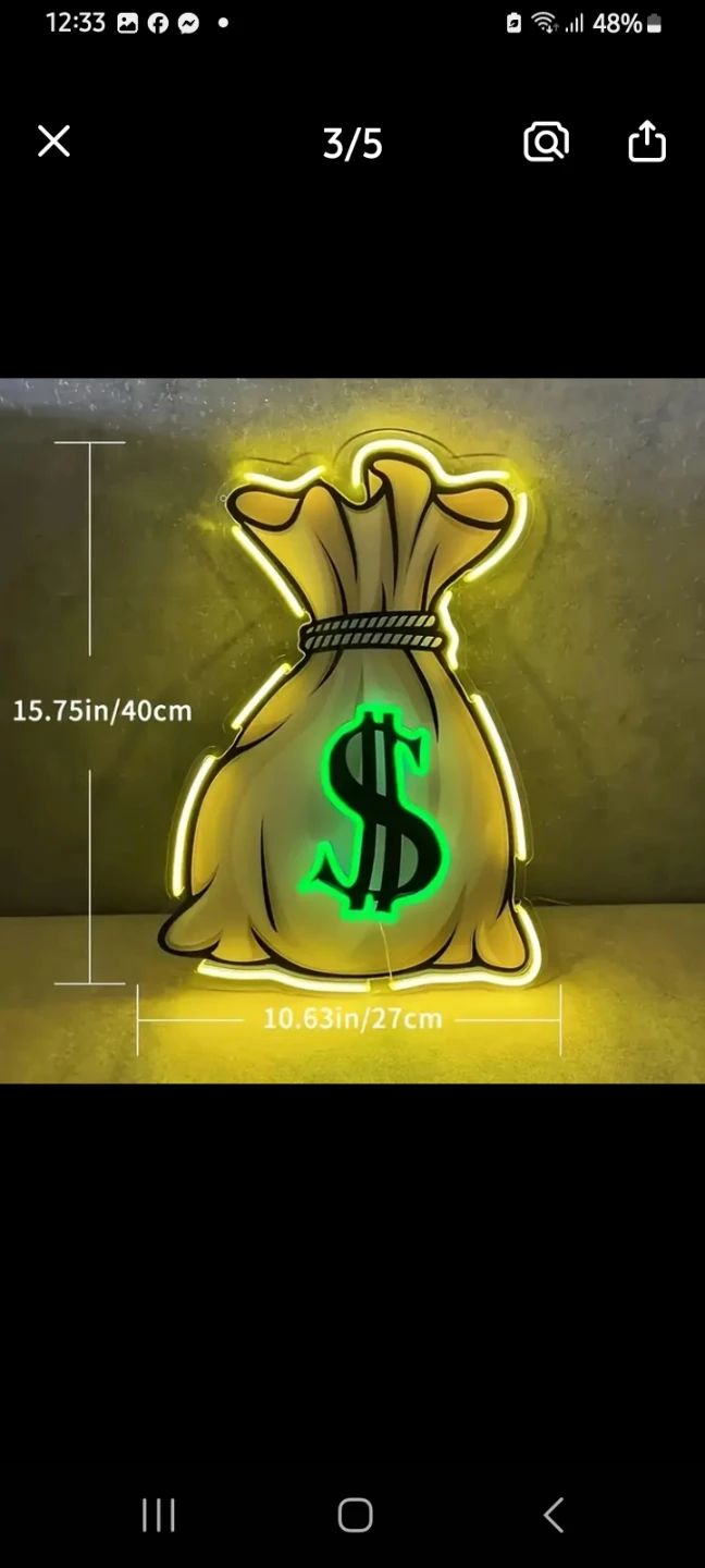 LED neon low energy multi brightness fun signs