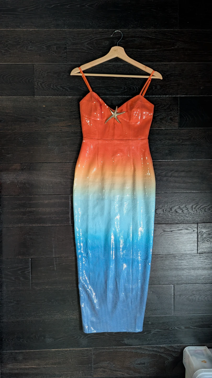 Runaway the Label Ombre Sequin Midi Dress (XS) - photo 3